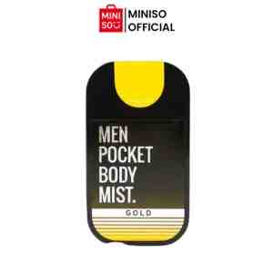 Men Pocket Body MistGold - Parfum semprot badan pria ukuran saku praktis arom