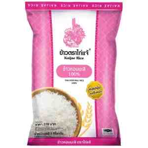 100  5. Kai Jae Thai Jasmine Rice 5kg - Kai Jae 100percent Thai Jasmine Rice Pink 5kg.