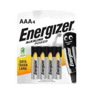 Energizer Alkaline Power Baterai AAA BP4 1pcs - pBeri daya pada mainan dan perangkat Anda dengan