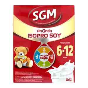 Sgm Ananda Isopro Soy Untuk Bayi Usia 6-12 Bulan Dus, Aluminium Foil 400 G - SGM ANANDA ISOPRO SOY UNTUK BAYI USIA 6-12...
