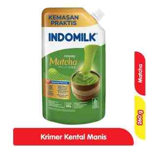 Indomilk Krimer Kental Manis Matcha 260 g - Indomilk Krimer Kental Manis Matcha 260 g