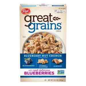 Post Great Grains Cereal - Blueberry Morning - Post Great Grains Cereal - Blueberry Morning