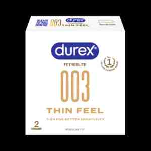 Durex 003 Thin Feel Kondom Pria 2sheets - pDurex 003 Thin Feel adalah kondom tipis dari Du