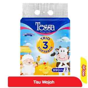 Tessa Tisu Wajah 990 ply - Tessa Tisu Wajah 990 ply