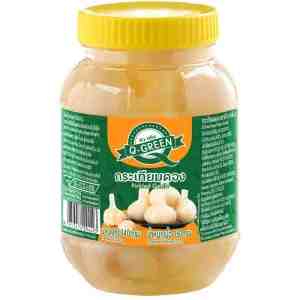 340_Q Green Pickled Garlic 340g. - Q Green Pickled Garlic 340g.