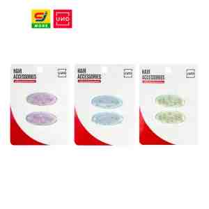 UNO  2  UNO Hair Clips Pastel Oval, 2 pcs - -