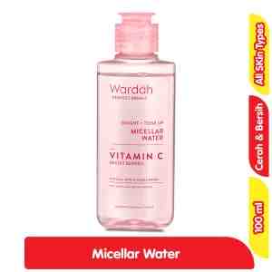 Wardah Perfect Bright Tone Up Micellar Water Pembersih Makeup 100 ml - Wardah Perfect Bright Tone Up Micellar Water Pembe