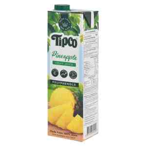 100 1,000 . TIPCO 100 Pineapple Juice 1000 ml.