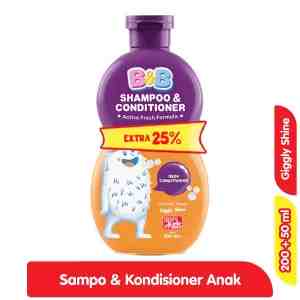 BB Sampo  Kondisioner Anak Giggly Shine 200  50 ml - BB Sampo  Kondisioner Anak Giggly Shine 200  50