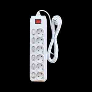 Kenmaster Stop Kontak F-66 Switch 6 Lubang 1.5 Meter STKA105 1pcs - pKenmaster Stop Kontak F1 Switch 1,5 Meter merup