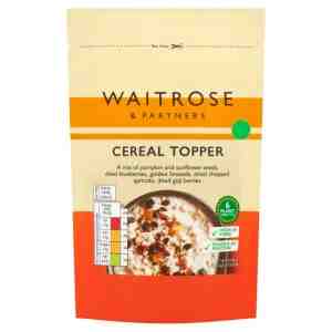 WR  90 WR Berry Cereal Topper 90g - Waitrose Berry and Cereal Topper 90g.