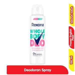 Rexona Whole Body Deodoran Spray Frozen English Pear 150 ml - Rexona Whole Body Deodoran Spray Frozen English Pe
