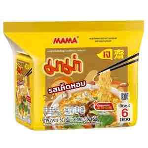 60  6 Mama Noodle Mushroom Jey 60gX6 - Mama Instant Noodles Mushroom Jey 60g. Pack 6