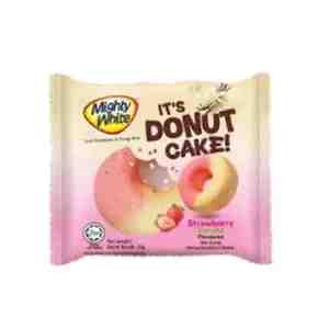 MIGHTY WHITE DONUT CAKE STRAWBERRY VANILLA 2S 60G - MIGHTY WHITE DONUT CAKE STRAWBERRY VANILLA 2S 60G