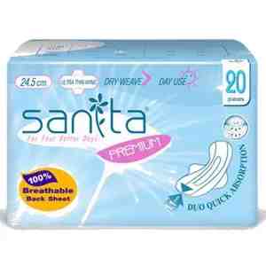 24.5X20 Sanita Premium Wing 24.5cm X20 - Sanita Premium Dry Weave Ultra Thin Wing 24.5cm. 2