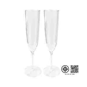 170 .  2 PASTINA Plastic Champagne Glass Set 170 ml. Pack 2
