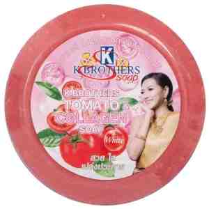 150_K.Brothers Tomato Soap 150g - K.Brothers Tomato Collagen Whitening Soap 150g.