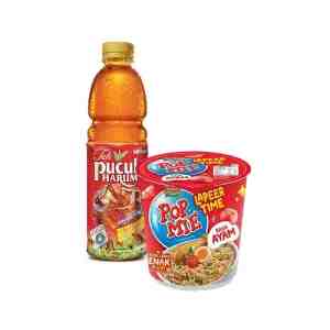 POP MIE AYAM LAPEER TIME 75GR  TEH PUCUK HARUM 350ML - POP MIE AYAM LAPEER TIME 75GR  TEH PUCUK HARUM 35