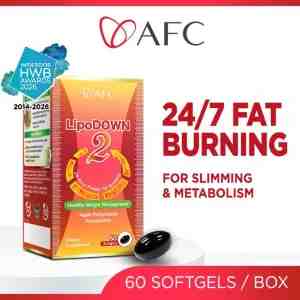 AFC LipoDOWN2 24Hr Power Fat Burning 60s 54609 - AFC Lipodown2 Dietary Supplement Softgel For Meta