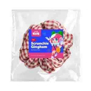 Scrunchie Gingham Red Ikat Rambut Kain Astro Kids 1pcs - pScrunchies lucu agar rambut kamu rapi. Desain k
