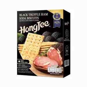 HONGJEE Black Truffle Ham Soda Biscuits Flavor 120g