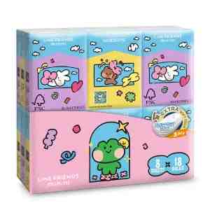 WATSONS Line Friends Minini 100 Bamboo 3 ply 8 x 18s 92250 - Line Friends Minini 100 Bamboo 3 ply Velvet Petit