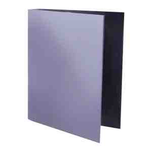 2   221  A4 Duraplas 2 Ring Folder 221 Silver A4