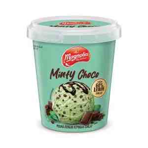 Magnolia Minty Choco Ice Cream 750ml - Tub of ice cream flavored with a combination of mi