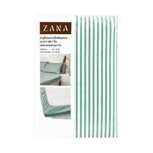 ZANA 5 ft. Bedsheet  19 x 29 Pillowcase Stripe Green