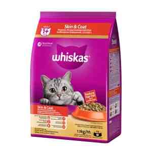 WHISKAS  Skin  Coat 1.1kg - FeaturesWhiskas Skin  Coat is a 100 complete
