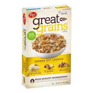 Post Great Grains Cereal - Banana Nut Crunch - Post Great Grains Cereal - Banana Nut Crunch