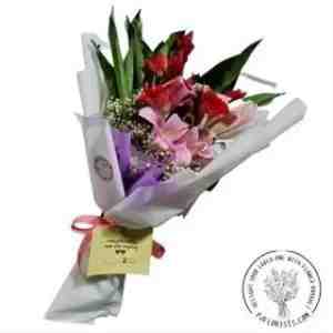 Fresh Flower Lovely Mix Lily Bouquet . LMLB110 - Fresh Flower Lovely Mix Lily Bouquet . LMLB110
