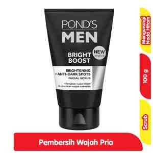 Ponds Men Scrub Pembersih  Pencerah Wajah 100 g - Ponds Men Scrub Pembersih  Pencerah Wajah 100 g