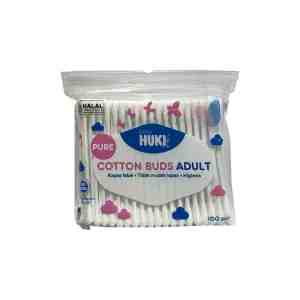 Baby Huki Pure Cotton Buds Zak 100 Pcs - BABY HUKI PURE COTTON BUDS merupakan device yang b