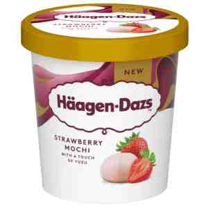 326 Haagen Dazs Strawberry Yuzu Ice Cream - Haagen Dazs Strawberry Yuzu Ice Cream with Mochi 3