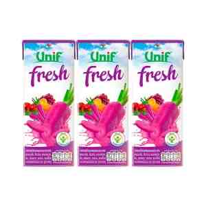 UNIF  40 Mixed Vegetable  Fruit Juice 250 ml. Pack 3
