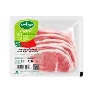 110 . BETAGRO Sliced Pork Loin Shabu 110 g.