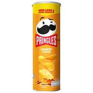 102_Pringles Potato Cheese 102g - Pringles Potato Crisps Cheesy Cheese Flavor 102g.
