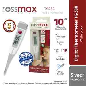 Rossmax Digital Thermometer TG380 1s  61040 - 10 seconds measurement Flexible Tip Fever Alarm