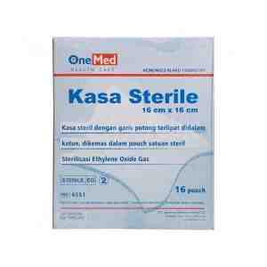 ONE MED KASA STERIL 16X16 - ONE MED KASA STERIL 16X16merupakan kasa steril yan
