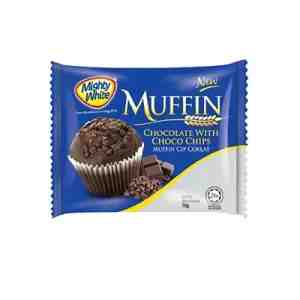 MIGHTY WHITE MUFFIN CHOCO CHIPS 70G - MIGHTY WHITE MUFFIN CHOCO CHIPS 70G