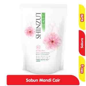 Shinzui Skin Lightening Sabun Mandi Cair Sakura Refill 380 g - Shinzui Skin Lightening Sabun Mandi Cair Sakura R