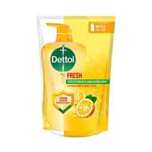Dettol Shower Gel Pouch Fresh Refill 800ml - 8-HOUR LONG-LASTING MOISTURE Enjoy deeply hydrate