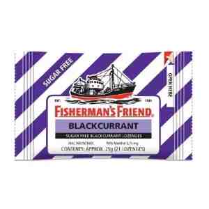 FISHERMANS Sugar Free Blackcurrant Lozenges 25g - 82511