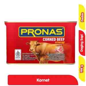 Pronas Kornet Daging Pedas 198 g - Pronas Kornet Daging Pedas 198 g