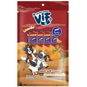 T515 X5_VIF T5BeefCarrotPumpkin15g X5 - VIF T5 Beef Soft Cream With Carrot And Pumpkin 15g