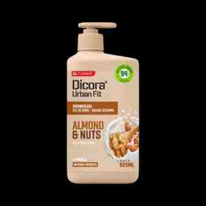 Dicora Urban Fit Almond  Nuts Vitamin B Shower Gel Bottle 825ml - pFormula creamy lembut berbahan alami almond am
