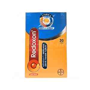 REDOXON ZINC ORANGE EFF TAB 1 TUBE ISI 20 - Suplemen makanan dengan formula vitamin dan minera