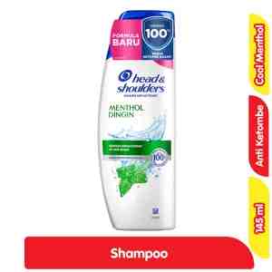 Head  Shoulders Sampo Anti Ketombe Menthol Dingin Botol 145 ml - Head  Shoulders Sampo Anti Ketombe Menthol Dingin