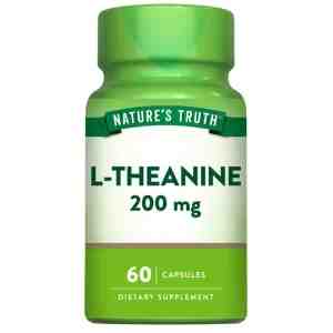 200 60 NY L Theanine 200mg 60caps_DI - Natures Truth L Theanine 200mg. 60capsules